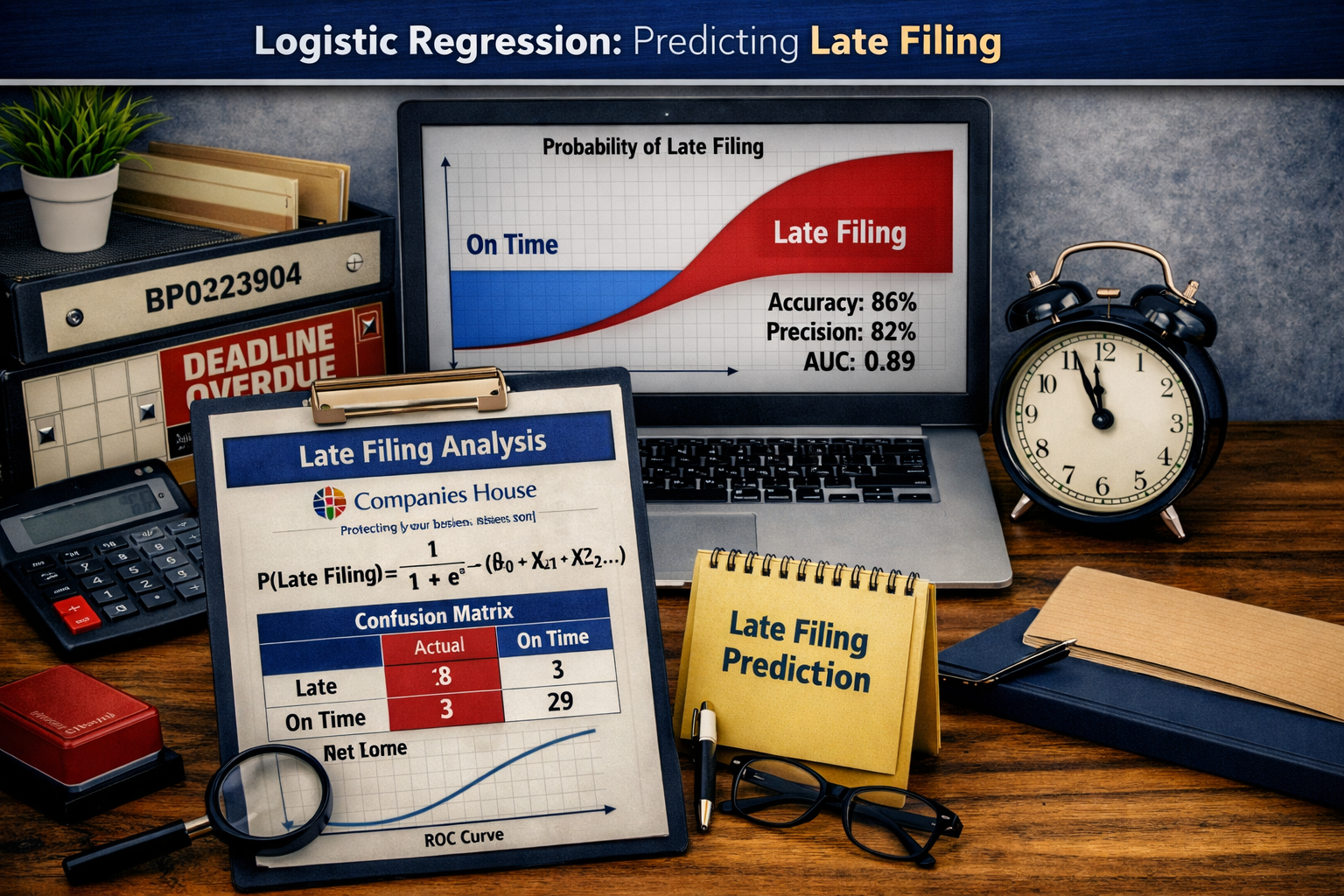 Companies House Logistic Regression AI Generated Image